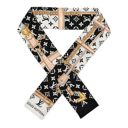 Louis Vuitton Silk Monogram Confidential Bandeau Black 1 of 5