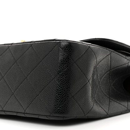 Chanel Caviar Quilted Jumbo Double Flap Black 10 of 12