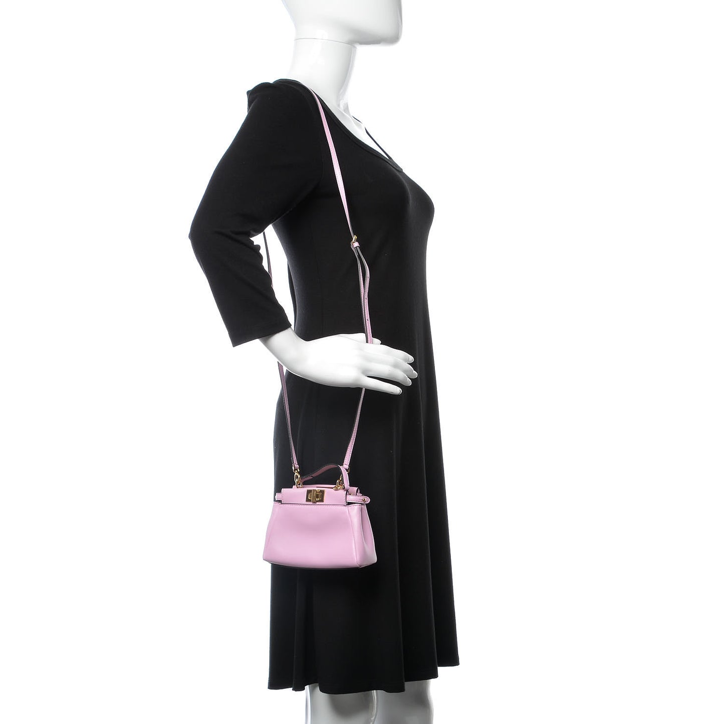 Shiny Nappa Micro Peekaboo Iconic Satchel Lavanda