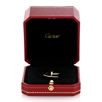 Cartier 18K Yellow Gold Diamond Small Juste Un Clou Ring 53 6.25 5 of 5