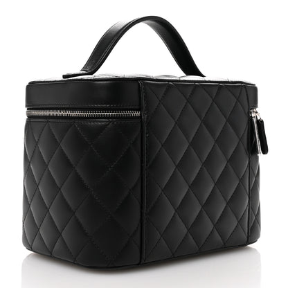 Chanel Lambskin Quilted Large Vanity Pouch Black 3 of 8