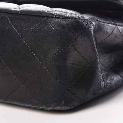 Chanel Lambskin Quilted Medium Double Flap Black 11 of 20