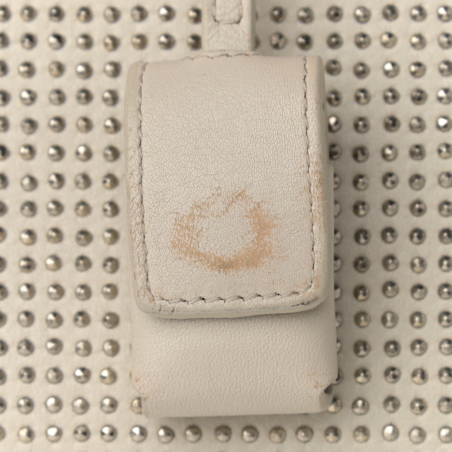Saint Laurent Calfskin Studded Small Sac De Jour White 20 of 20