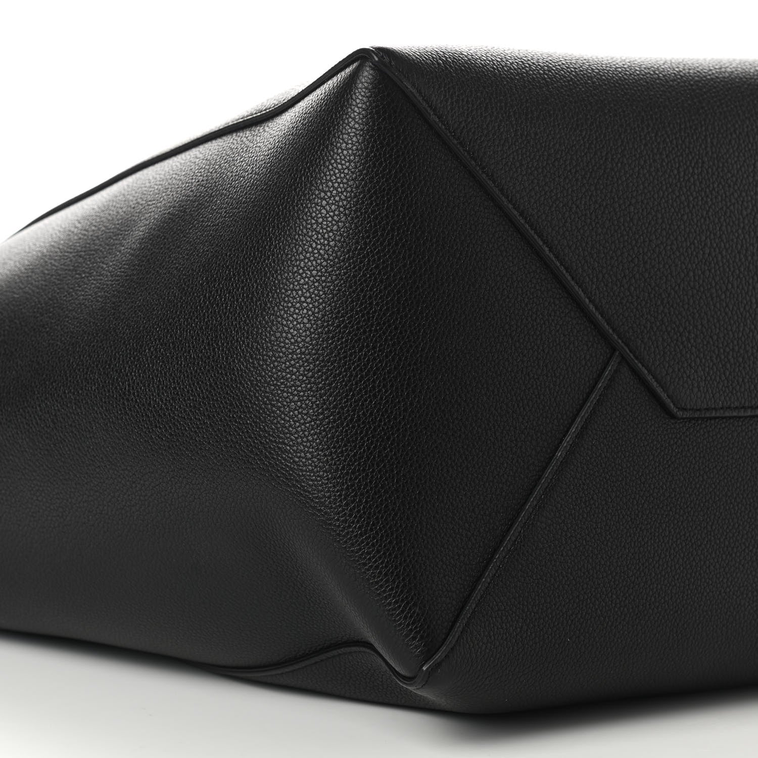 Celine Soft Grained Calfskin Medium Belt Cabas Phantom Black 5 of 10