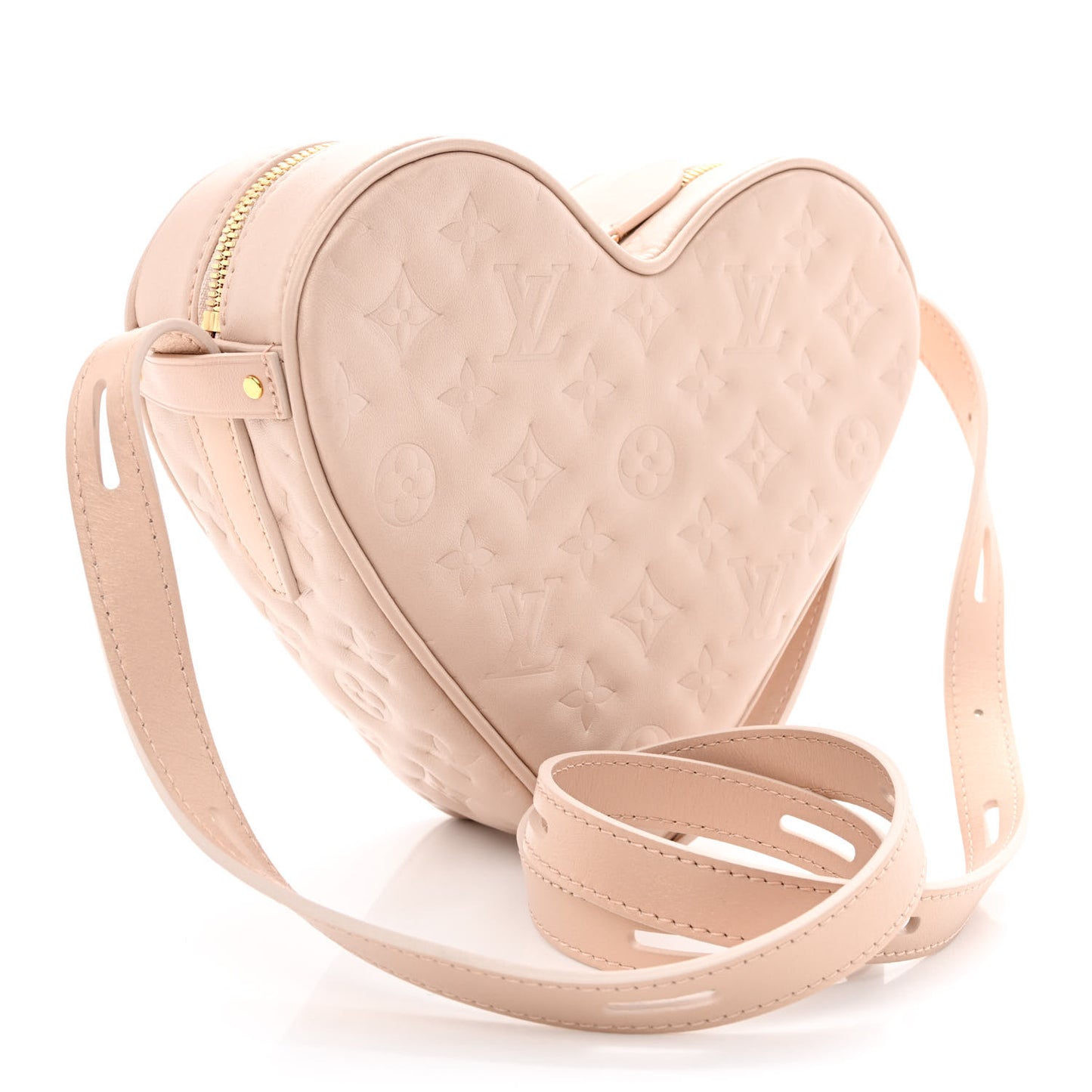 Lambskin Embossed Monogram Fall In Love Sac Coeur Light Pink