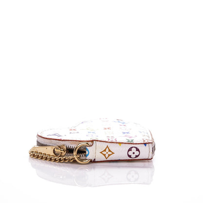 Louis Vuitton Monogram Multicolor Coeur Heart Coin Purse White 4 of 8