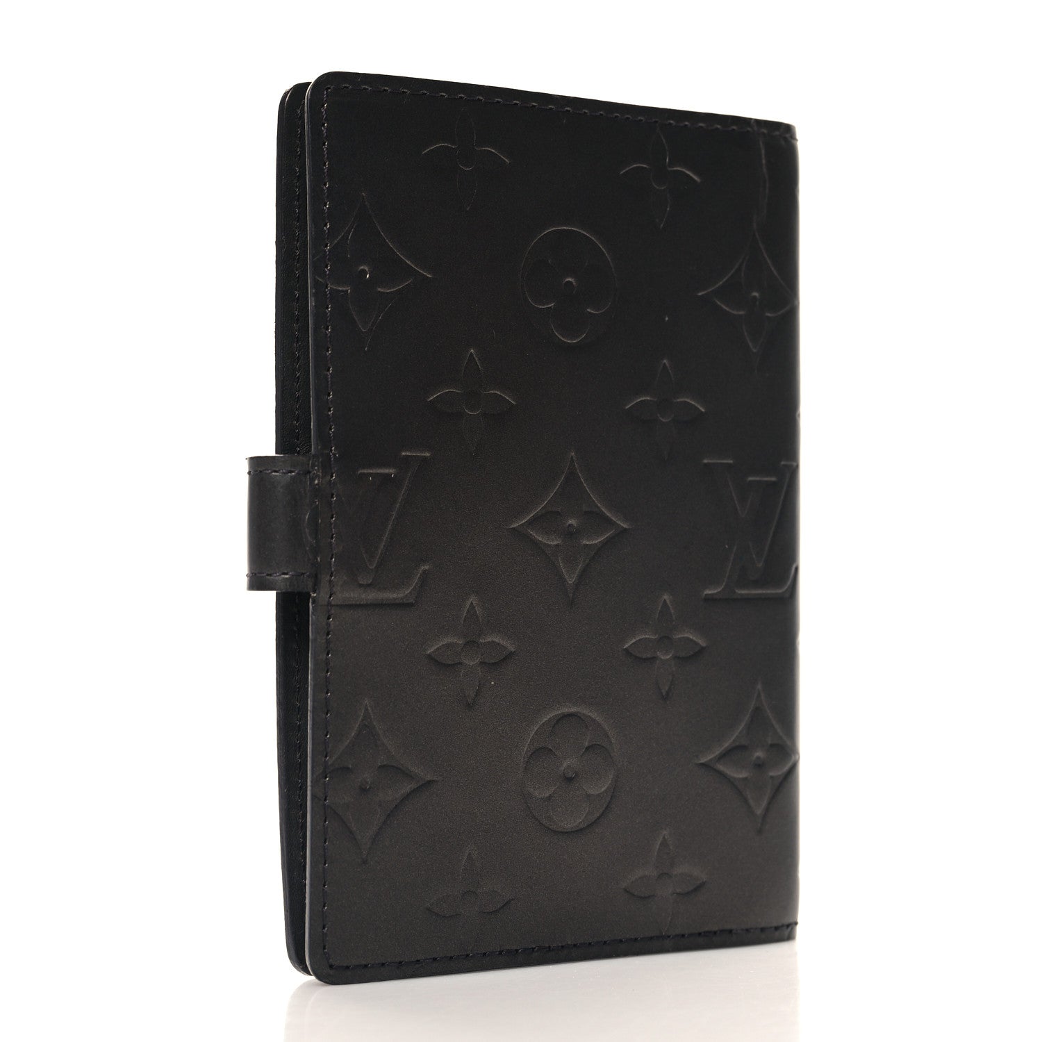 Louis Vuitton Mat Monogram Small Ring Agenda Cover Black 3 of 7