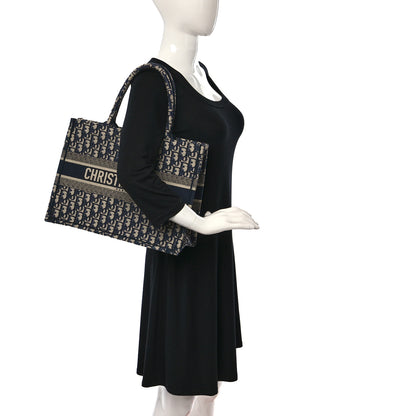 Christian Dior Oblique Medium Book Tote Blue Multicolor 2 of 9