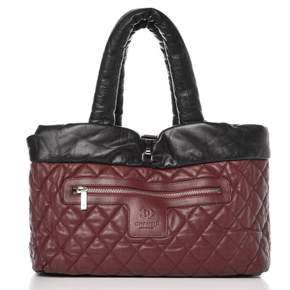 Chanel Lambskin Quilted Medium Coco Cocoon Reversible Tote Black 2 of 13