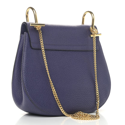 Chloe Grained Lambskin Drew Shoulder Bag Royal Navy 2 of 11