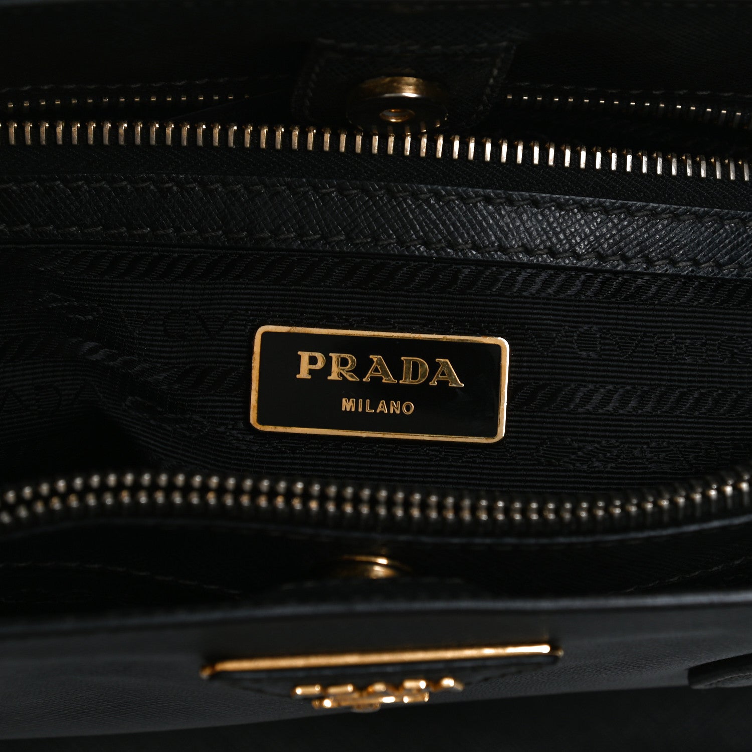 Prada Saffiano Medium Galleria Double Zip Tote Black 6 of 14