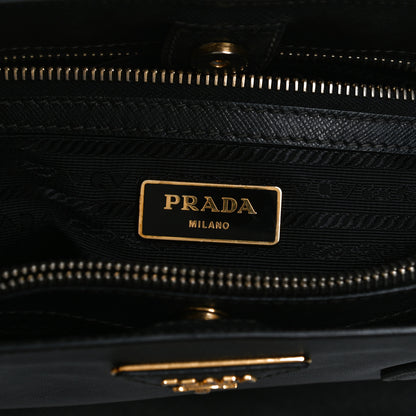 Prada Saffiano Medium Galleria Double Zip Tote Black 6 of 14