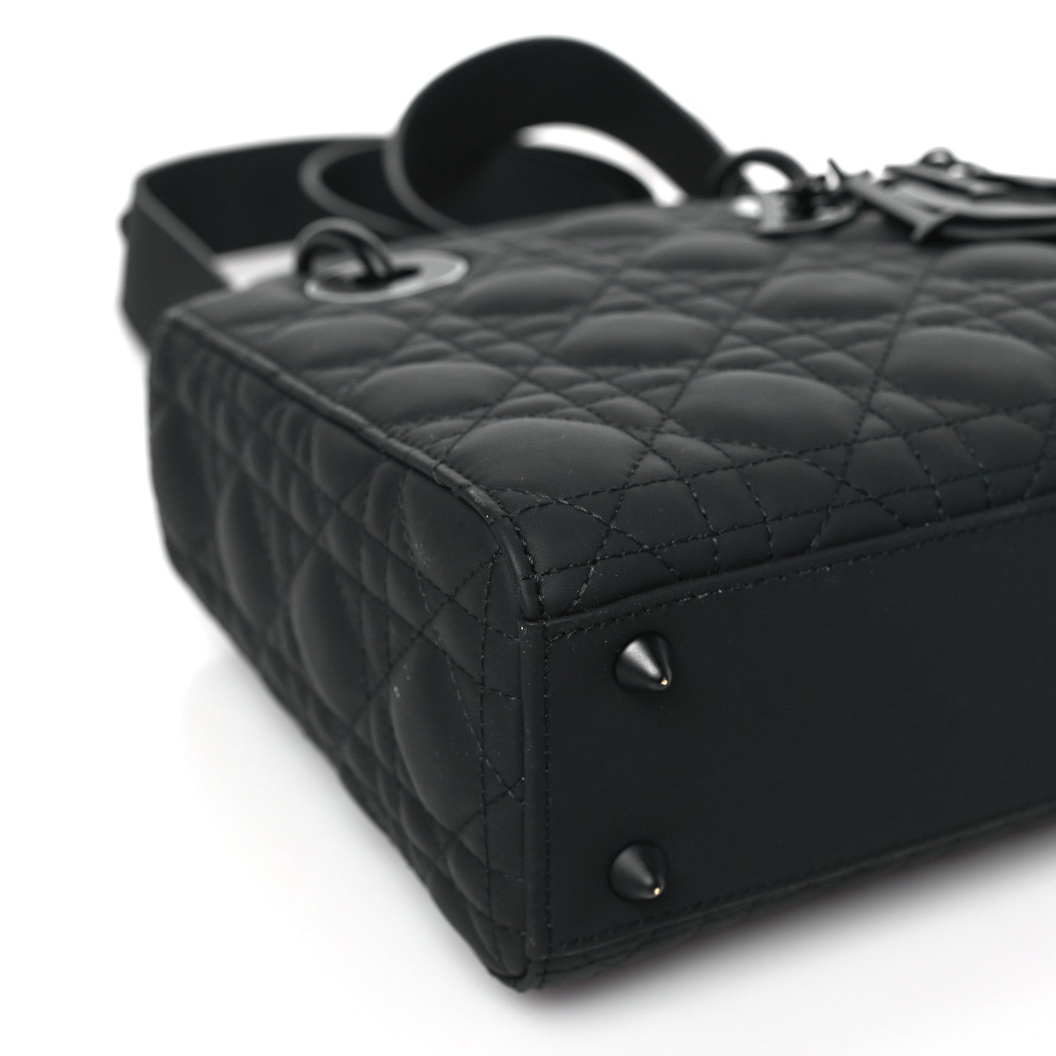 Christian Dior Ultra Matte Calfskin Cannage Small My ABCDior Lady Dior Black 8 of 9