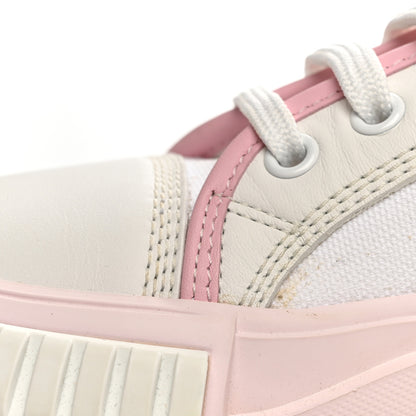 Louis Vuitton Canvas LV Squad Sneakers 38 White Pink 11 of 11