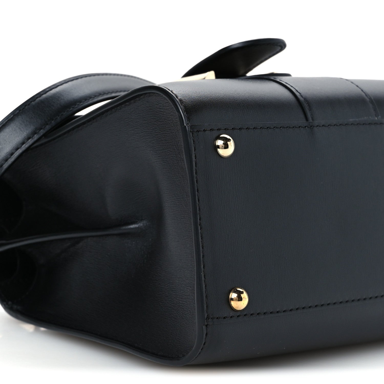 Delvaux Box Calfskin Mini Brillant Satchel Black 9 of 10