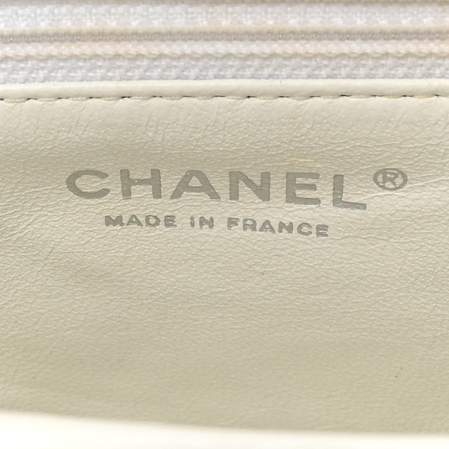 Chanel Caviar Quilted Timeless Clutch White 6 of 12