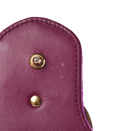 Gucci Velvet Matelasse Medium GG Marmont Shoulder Bag Fuchsia Violet Cyclamen 11 of 12