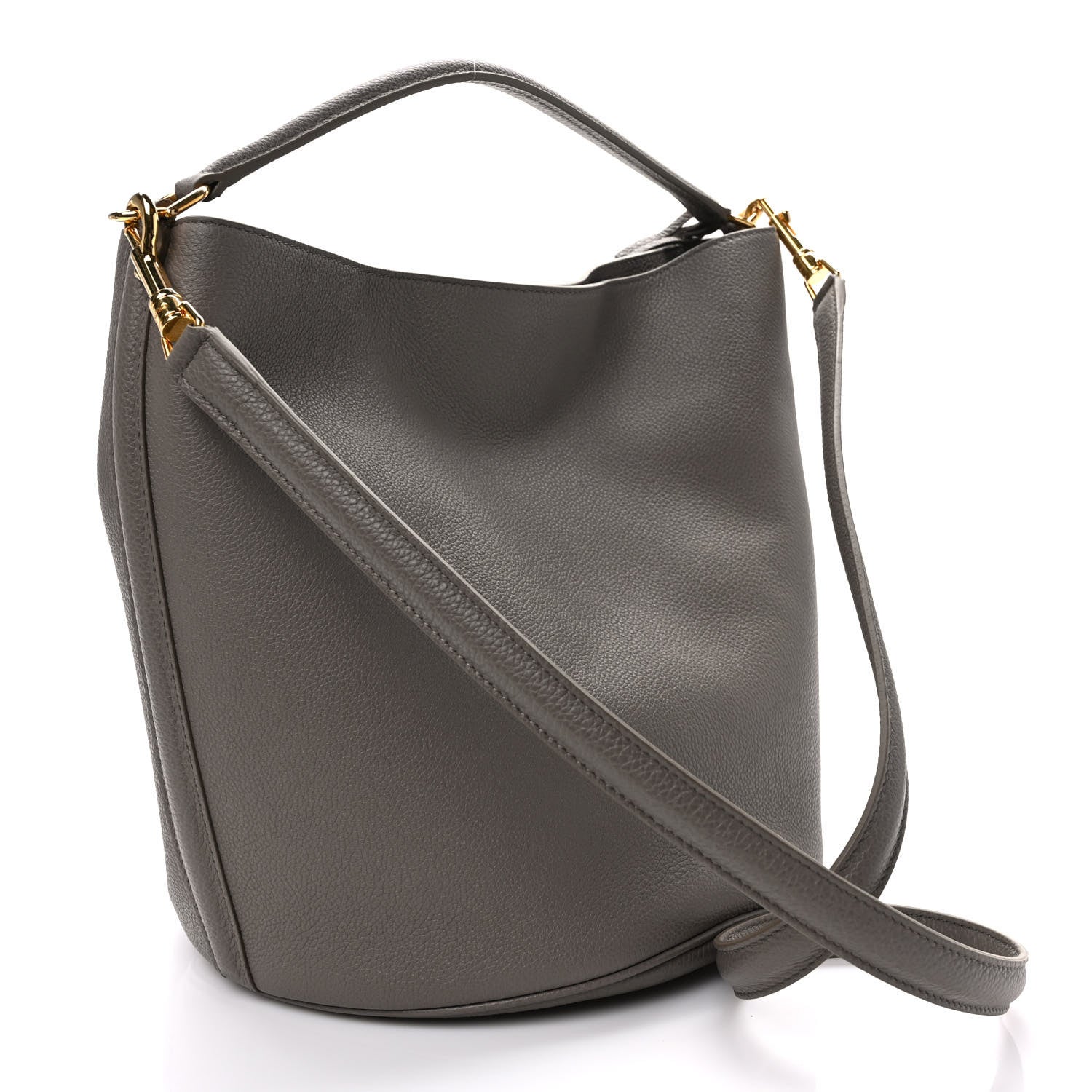 Celine Supple Grained Calfskin Bucket 16 Bag Pebble 4 of 12