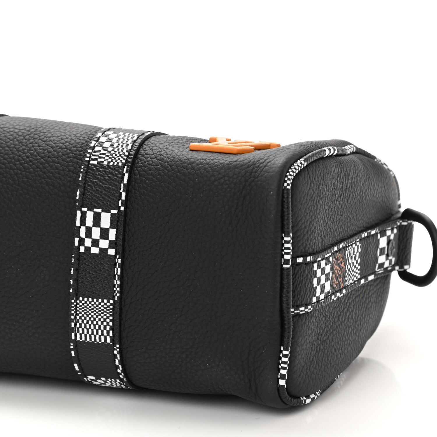 Louis Vuitton Calfskin Damier Distorted Keepall XS Black 9 of 9