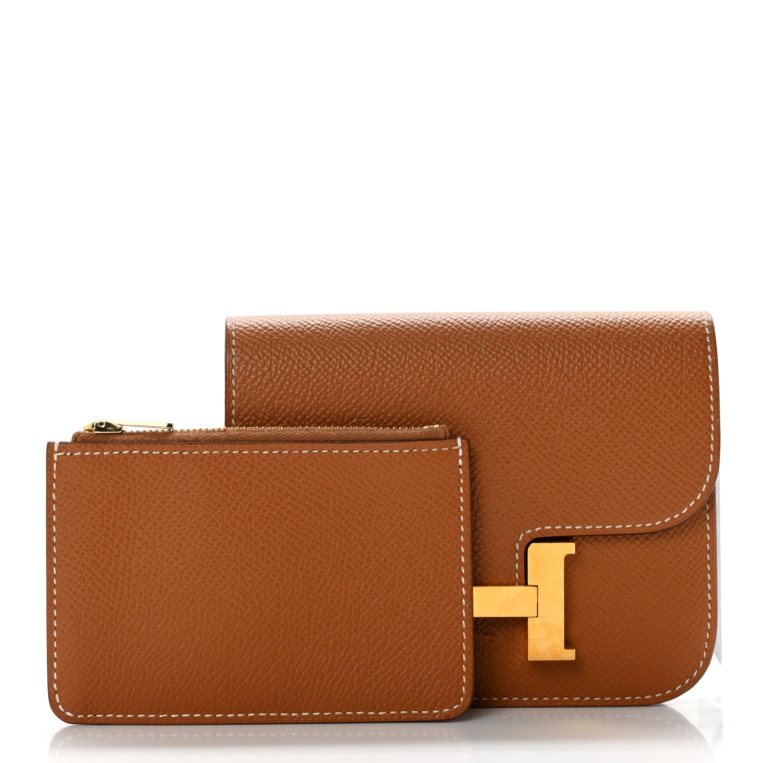 Hermes Epsom Constance Slim Wallet Gold 3 of 8