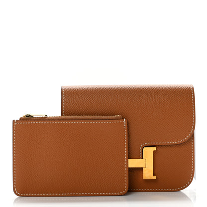 Hermes Epsom Constance Slim Wallet Gold 3 of 8