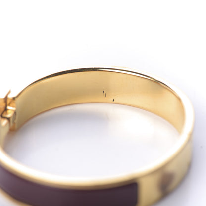 Hermes Enamel Narrow Clic Clac H Bracelet GM Bourgogne 6 of 7