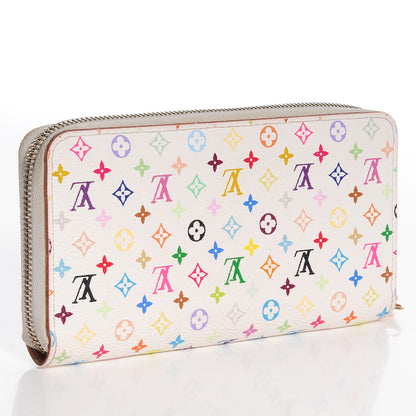 Louis Vuitton Monogram Multicolor Zippy Wallet White 3 of 8