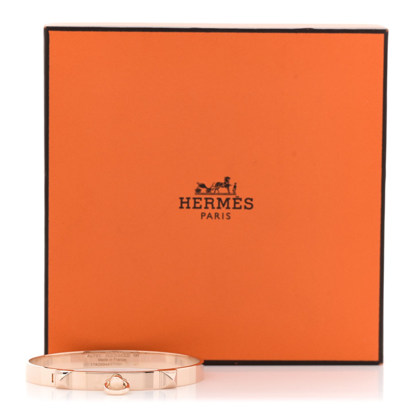 18K Rose Gold PM Collier De Chien Bracelet SH