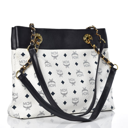 MCM Visetos Shoulder Bag White 3 of 10