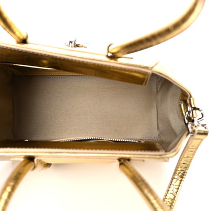 Givenchy Calfskin Crocodile Embossed Mini Lock Antigona Gold 5 of 10