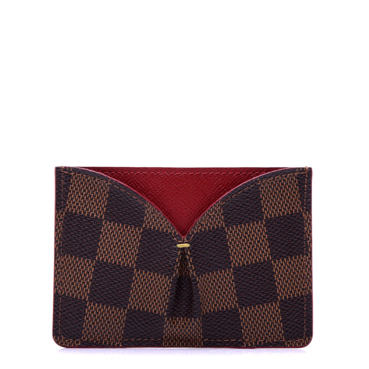 Damier Ebene Caissa Card Holder Cherry