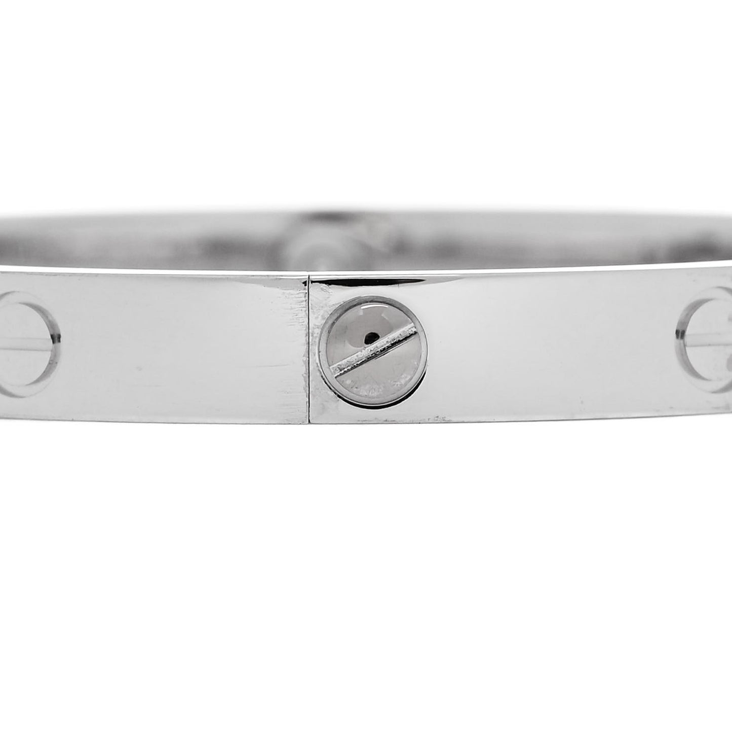 18K White Gold 4 Diamond LOVE Bracelet 18