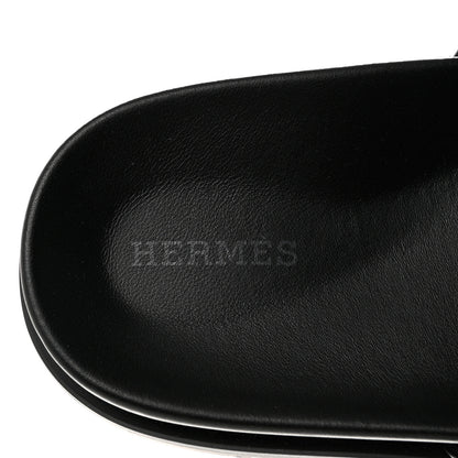 Hermes Calfskin Womens Empire Sandals 38 Black 7 of 9