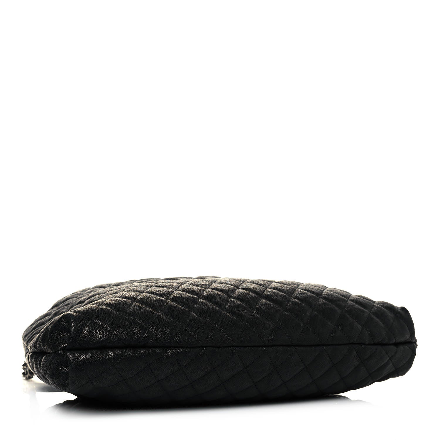 Chanel Distressed Glazed Caviar Quilted Large Elastic Tote Black 4 of 12