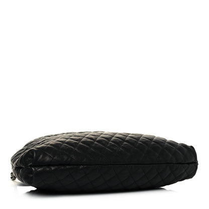 Chanel Distressed Glazed Caviar Quilted Large Elastic Tote Black 4 of 12
