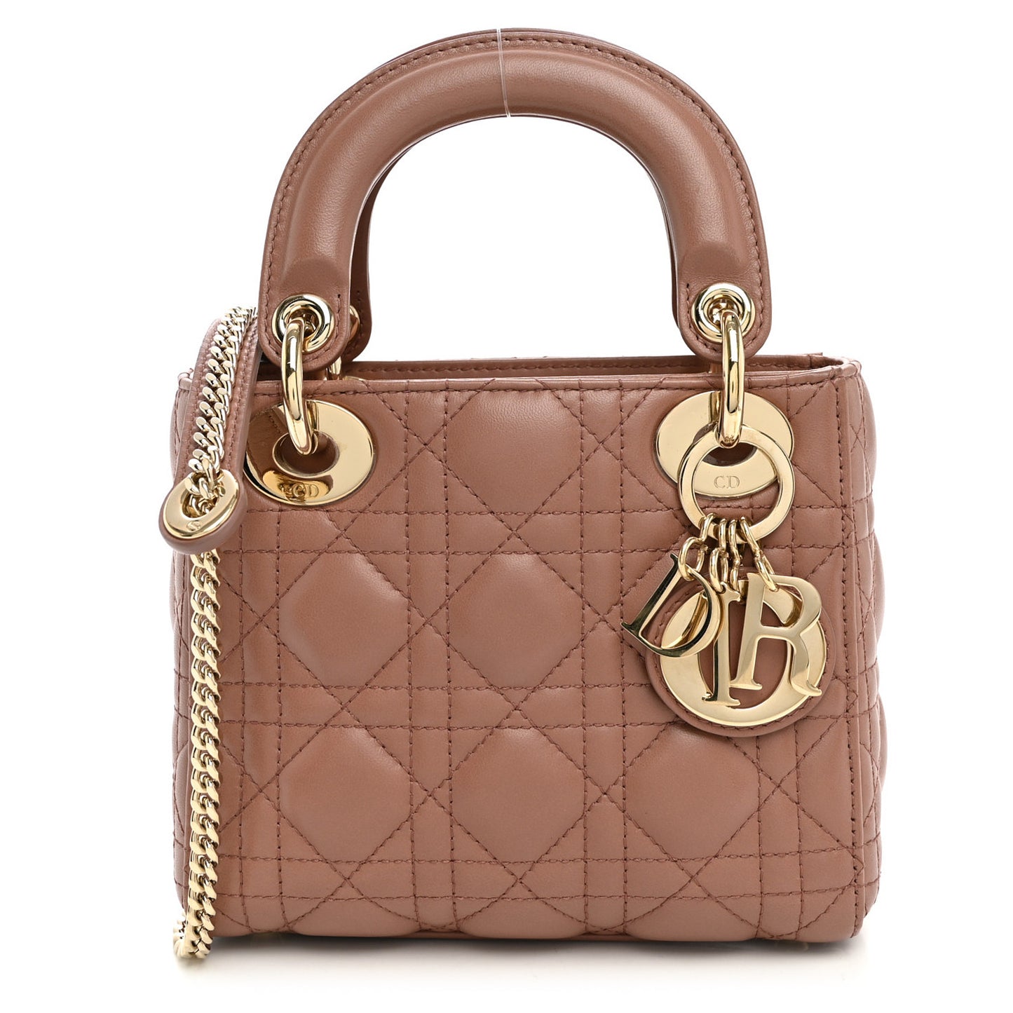 Lambskin Cannage Mini Lady Dior Fard