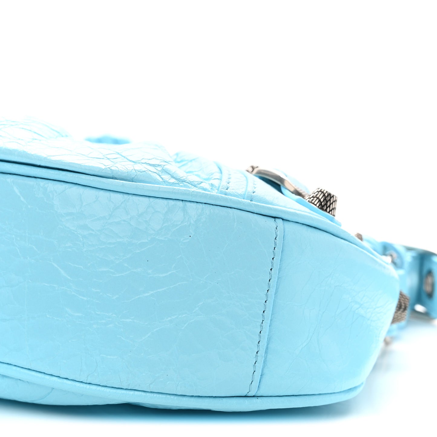 Agneau Arena Le Cagole Shoulder Bag XS Blue