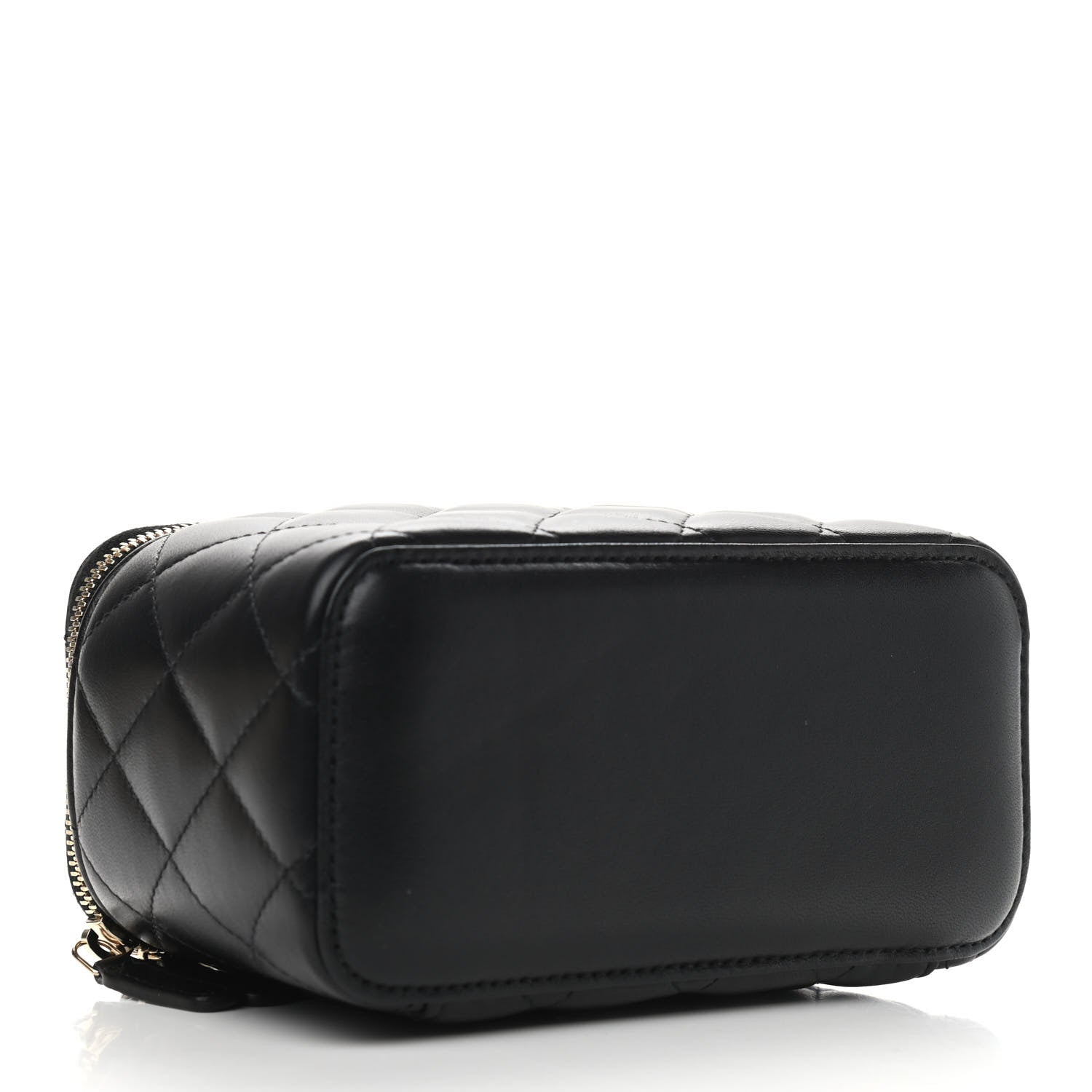 Chanel Lambskin Quilted Small Vanity Case With Chain Black 4 of 10