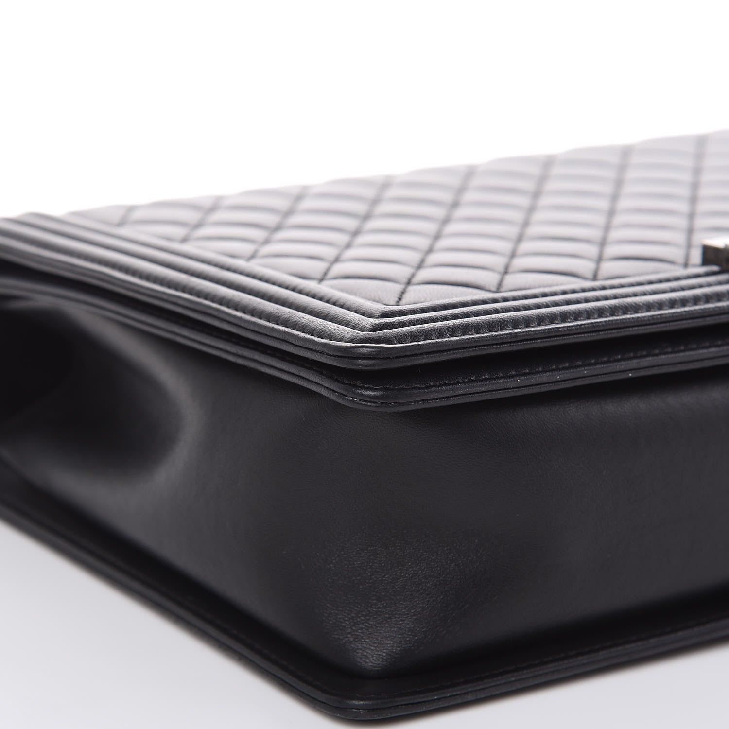 Chanel Lambskin Quilted Large Boy Flap Black 8 of 14
