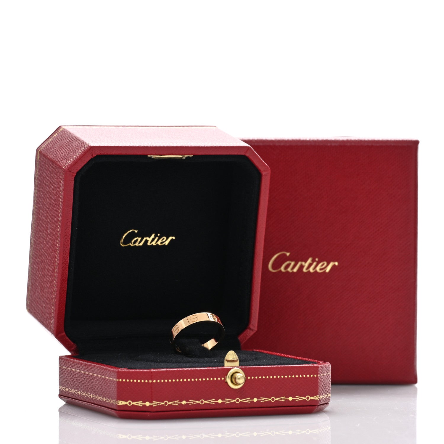 Cartier 18K Yellow Gold 3.5mm LOVE Wedding Band Ring 51 5.75 5 of 6