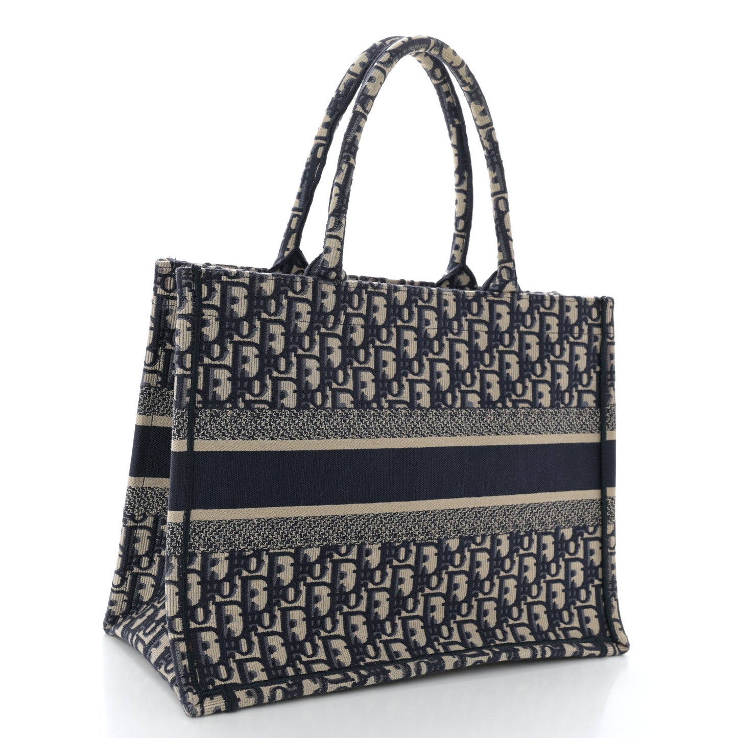 Oblique Medium Book Tote Blue Multicolor