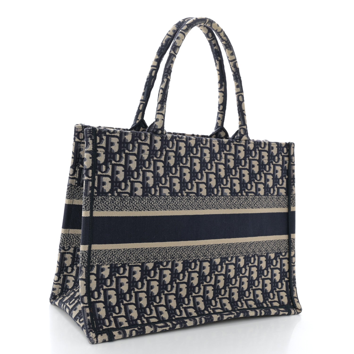 Christian Dior Oblique Medium Book Tote Blue Multicolor 3 of 13