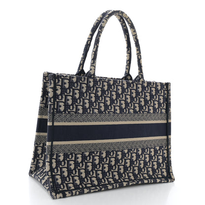 Christian Dior Oblique Medium Book Tote Blue Multicolor 3 of 13