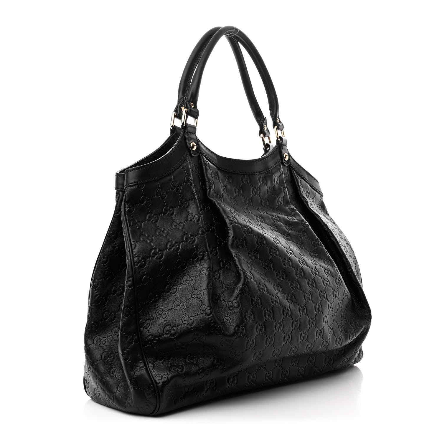 Gucci Guccissima Large Sukey Tote Black 3 of 10