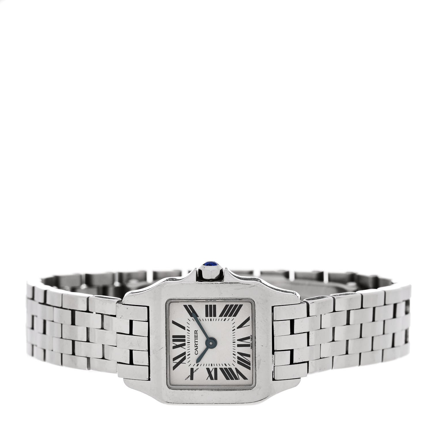Cartier Stainless Steel 20mm Santos Demoiselle Quartz Watch 2 of 4