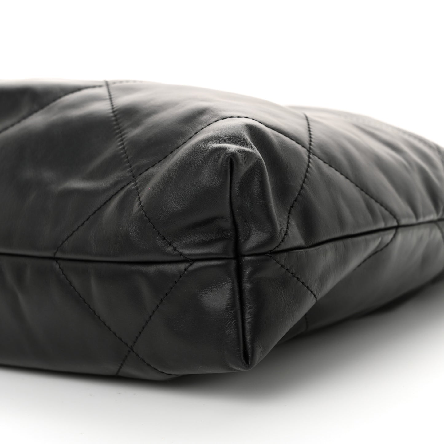 Calfskin Quilted Small Chanel 22 Black