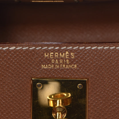 Hermes Courchevel Kelly Retourne 32 Gold 24 of 34