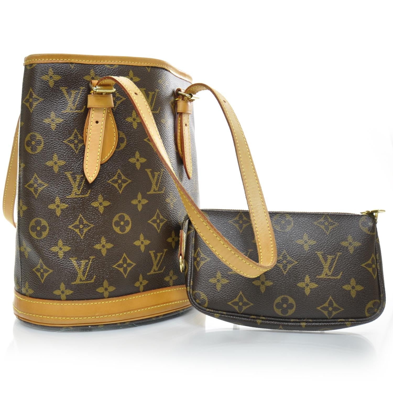Louis Vuitton Monogram Petit Bucket 23 1 of 11