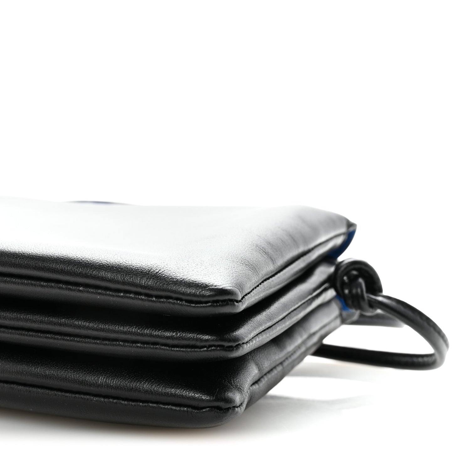 Smooth Lambskin Trio Flap Black