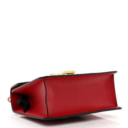 Gucci Calfskin Mini Sylvie Top Handle Bag Hibiscus Red 4 of 10